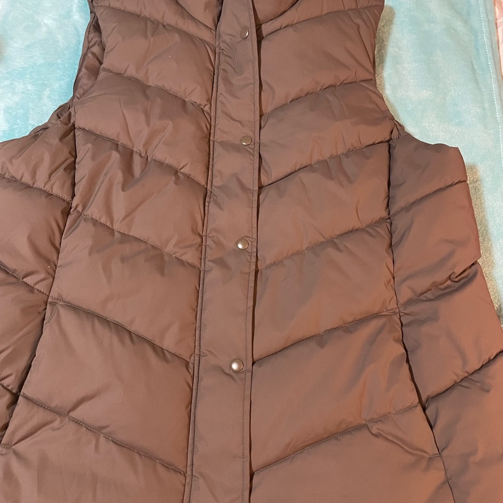 Women's Brown Puffer Vest